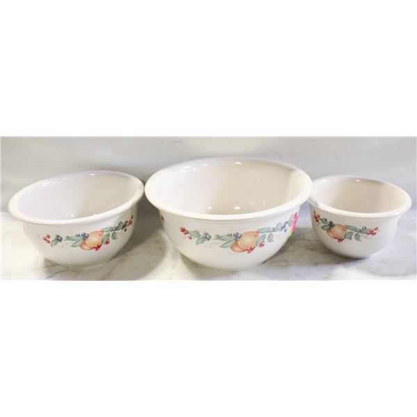 3PC CORELLE COORDINATES STONEWARE