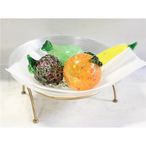 CONFETTI VINTAGE GLASS FRUIT KOSTA BODA