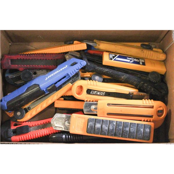 BOX OF UTILITY KNIVES