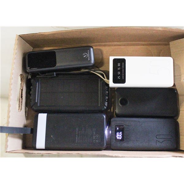 FLAT OF POWER CHARGING BANKS/TESTED WORKING