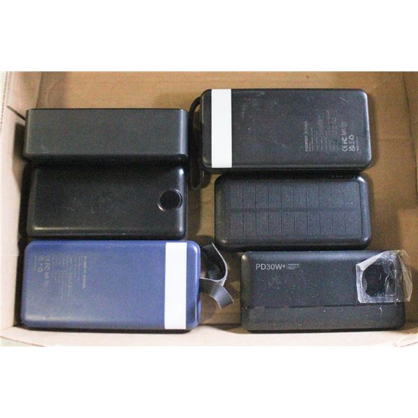 FLAT OF POWER CHARGING BANKS/TESTED WORKING