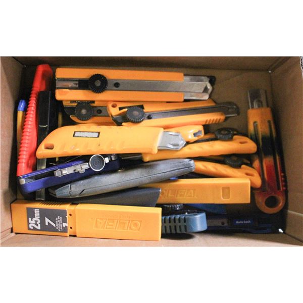 BOX OF UTILITY KNIVES