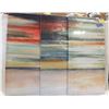 Image 1 : NEW BLUE & RED WALL ART 3PCS 32 X 16"
