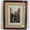 Image 1 : VINTAGE FRAMED ART PRINT "FAREWELL" 26" X 19"