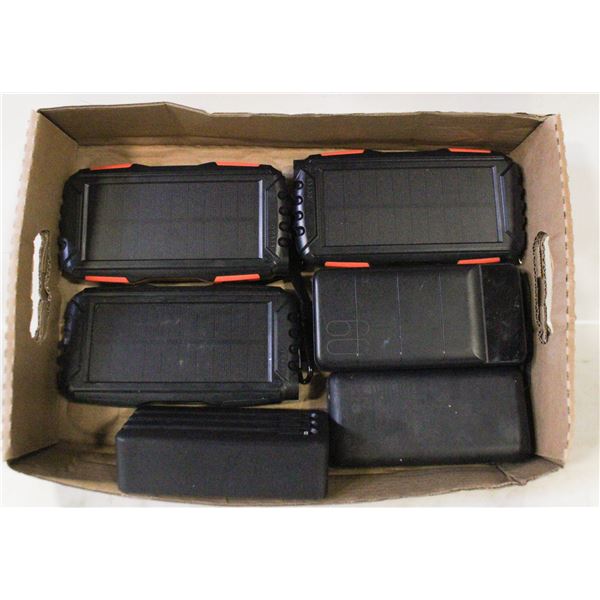 FLAT OF POWER CHARGING BANKS/TESTED WORKING