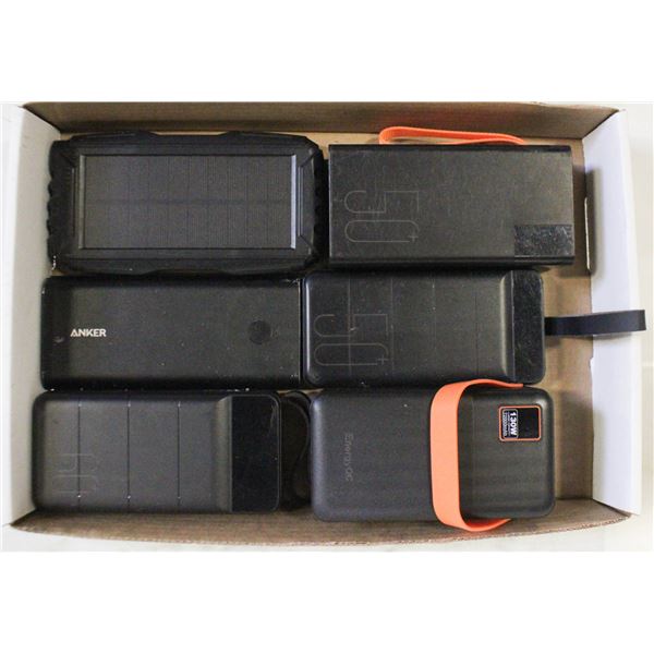 FLAT OF POWER CHARGING BANKS/TESTED WORKING