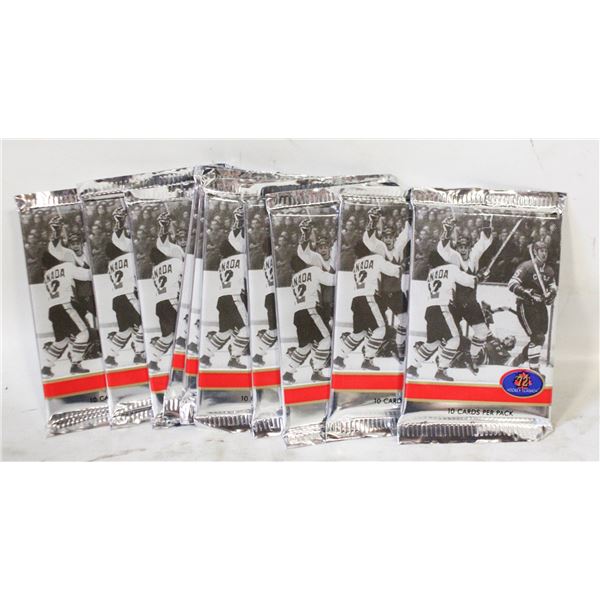 LOT OF 10 PKGS SEALED TEAM CANADA 72