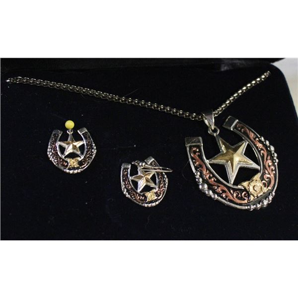 MONTANA SILVERSMITHS LG HORSESHOE NECKLACE