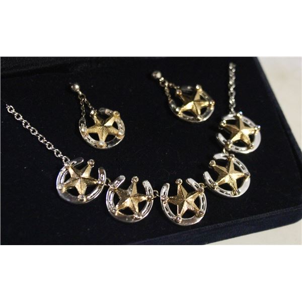 MONTANA SILVERSMITHS HORSESHOE STAR EARRING