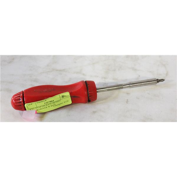 VTG SNAP-ON RATCHETING SCREWDRIVER W BITS