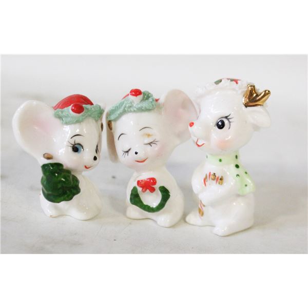 VTG 50'S NAPCO CHINA MICE LOT OF 3