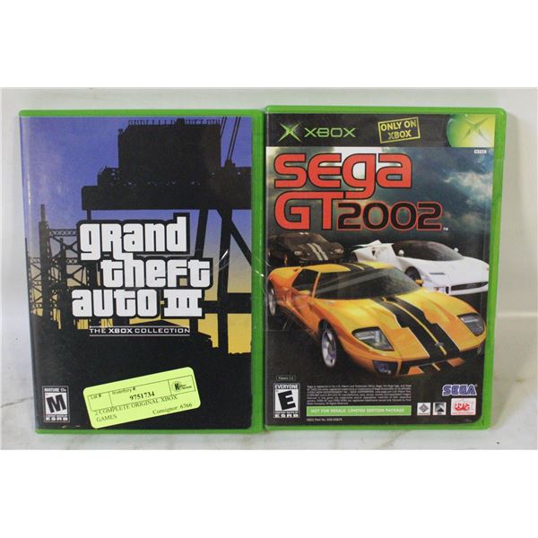 2 COMPLETE ORIGINAL XBOX GAMES