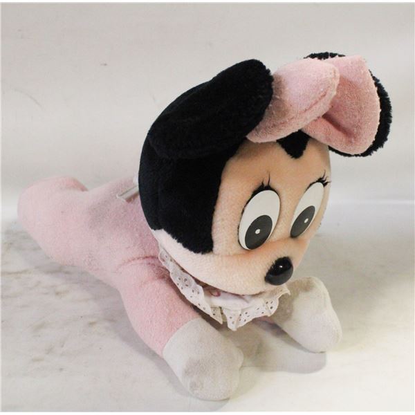 VINTAGE MINNIE MOUSE CRAWLING PLUSH