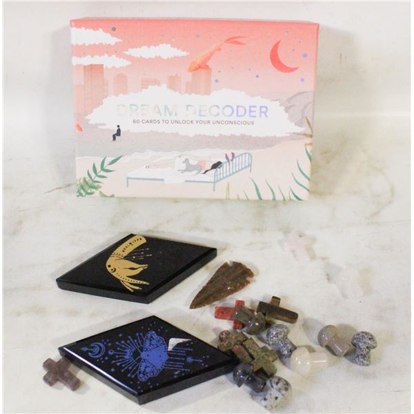 DREAM DECODER CARDS AND GEMS & CRYSTALS