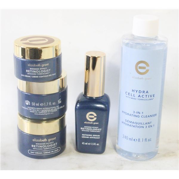 5PC ELIZABETH GRANT RETINOLOGIST FACIAL CARE
