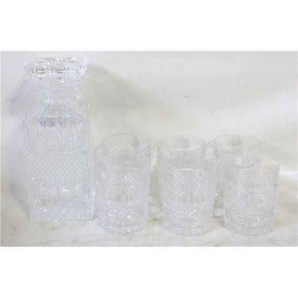 7PC BOHEMIA CRYSTAL DECANTER SET