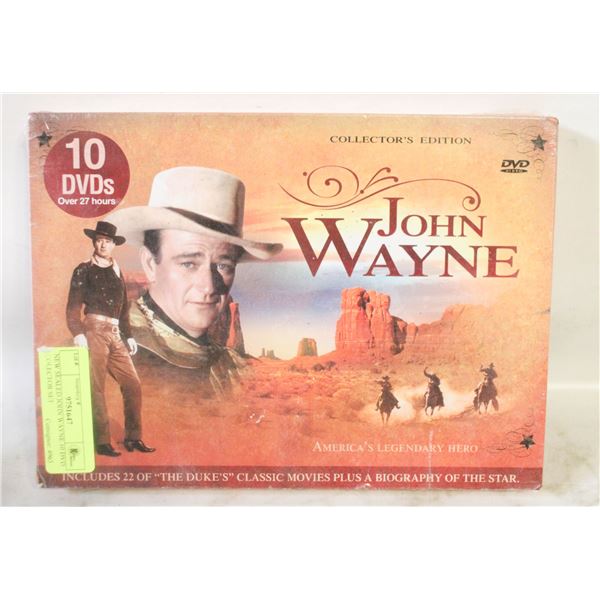NEW SEALED JOHN WAYNE 10 DVD COLECTOR SET