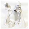 Image 1 : 2PCS DEVONWARE STATUE MID CENTURY 12" HEIGHT