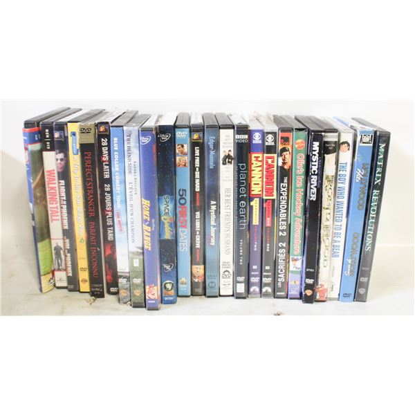 2 BOXES TOGETHER OF MISC DVD'S