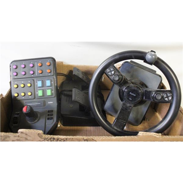 SAITEK FARM SIMULATOR CONTROLLER WITH WHEEL