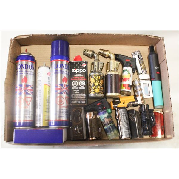 FLAT OF COLLECTOR LIGHTERS