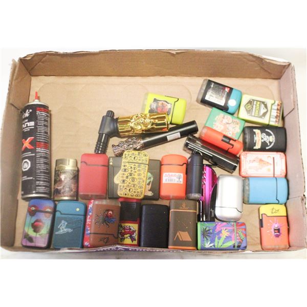 FLAT OF COLLECTOR LIGHTERS