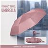 Image 1 : NEW NAVY PINK COMPACT TRAVEL UMBRELLA