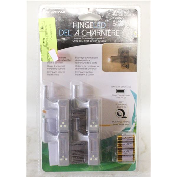 4PK NEW LED HINGE LIGHTS FOR CUPBOARD