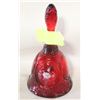 Image 1 : VTG FENTON RUBY RED BELL HANDPAINTED