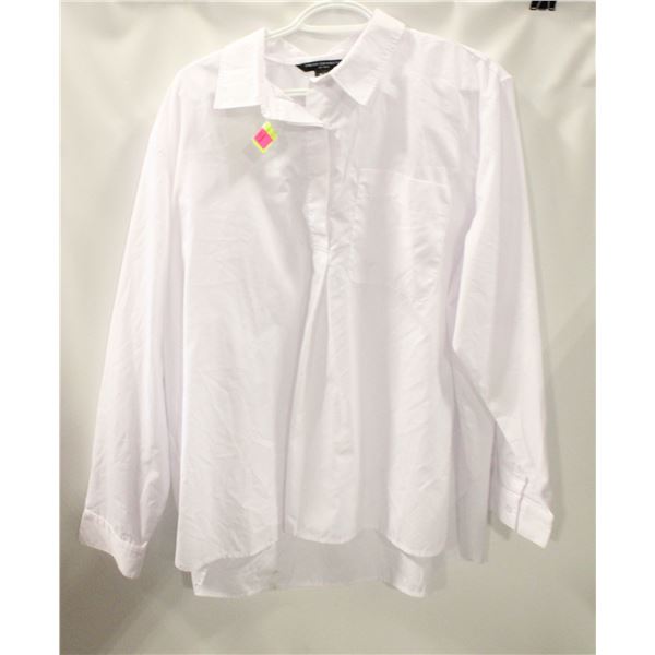 2 PACK WOMENS FASHION LONG SLEEVE COLOR WHITE