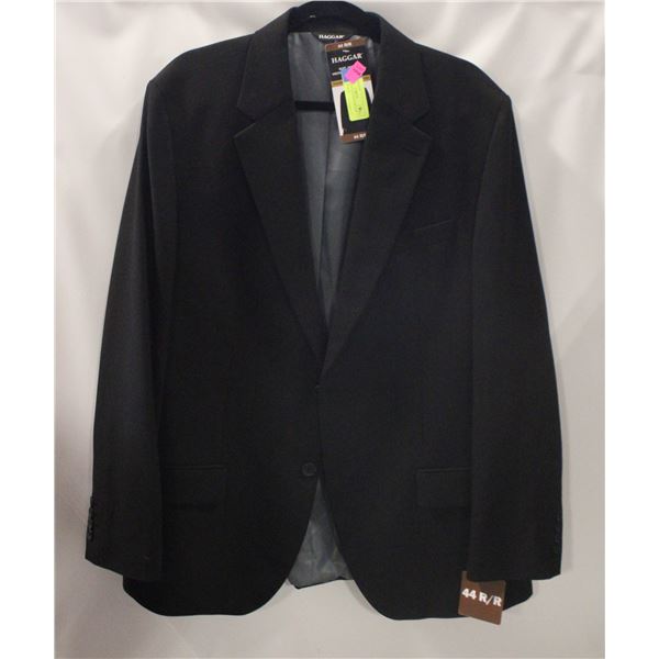 NEW MENS SZ 44R HAGGAR SUIT JACKET - BLACK