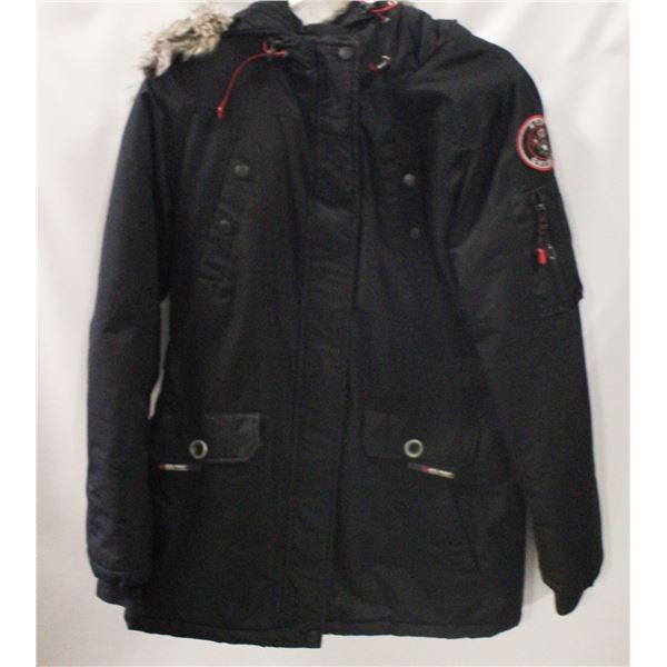 LADIES MED ACX BLACK WINTER JACKET WITH HOOD