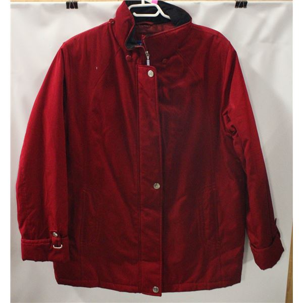 LADIES 1X TOWER BY LONDON FOG RED JACKET