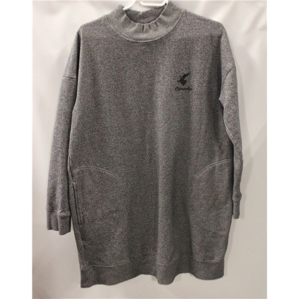 MENS XL CANADIANA SWEATER EXTRA LONG+POCKETS