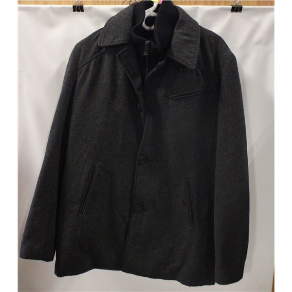 MENS LARGE JACK AND JONES 3/4 LENGTH WOOL