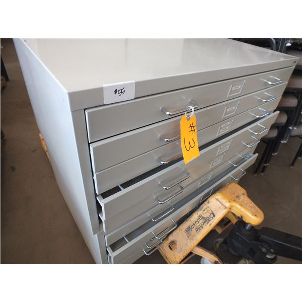 Four 5 Drawer Map Cabinets