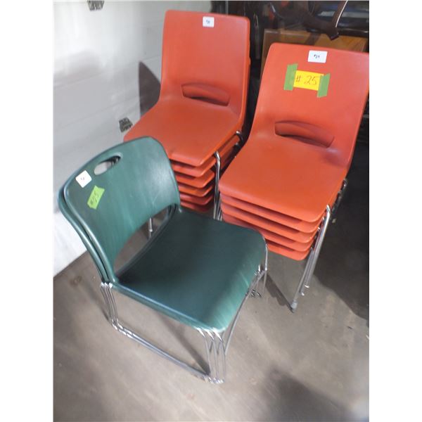 14 Stacking Chairs