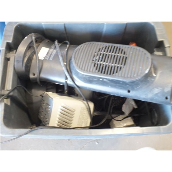 Tote Of Assorted Space Heaters