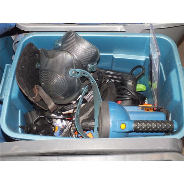 Tote Of Assorted Tools & Misc
