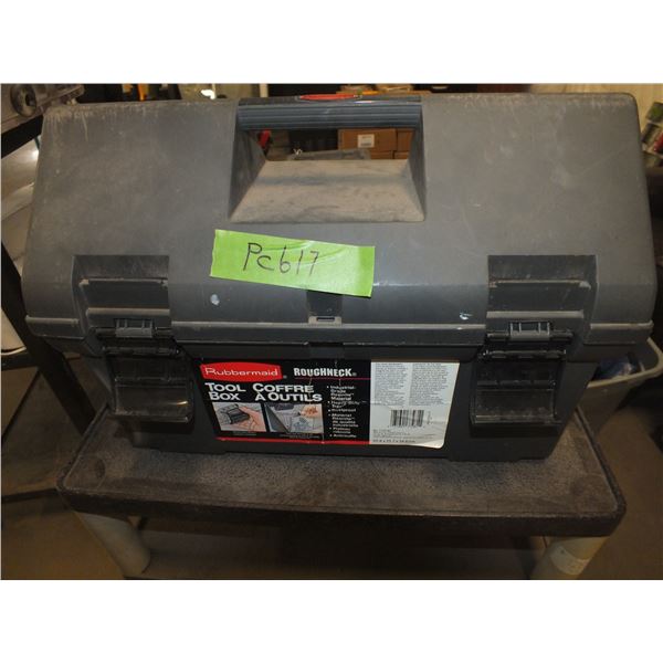 Plastic Rubbermaid Tool Box