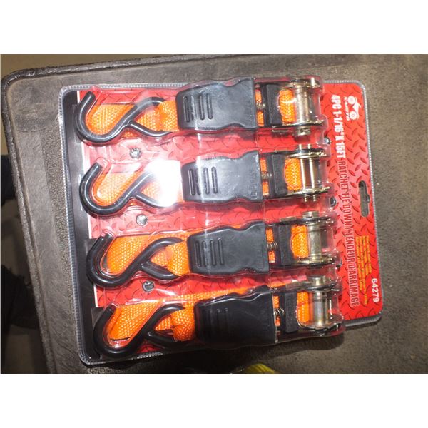 4pc Ratchet Tie Down Set