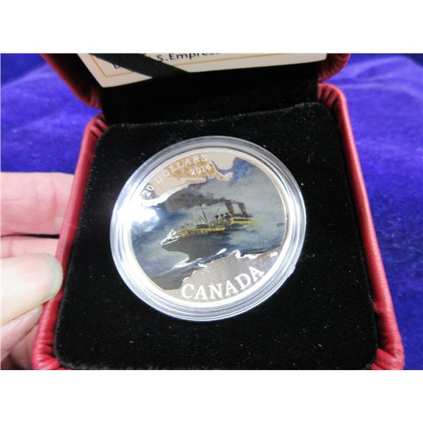 2014 $20.00 fine silver RMS Empress of Ireland