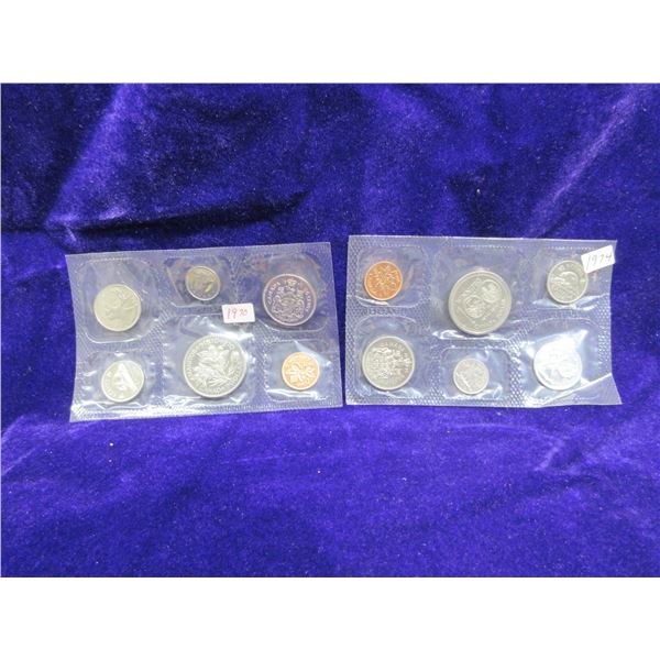 1970 and 1974 proof sets in blister packs