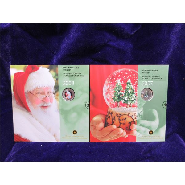 2007 & 2008 commemorative coin sets, sealed