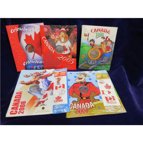 5 "kids collectable quarters" individually packaged by RCM