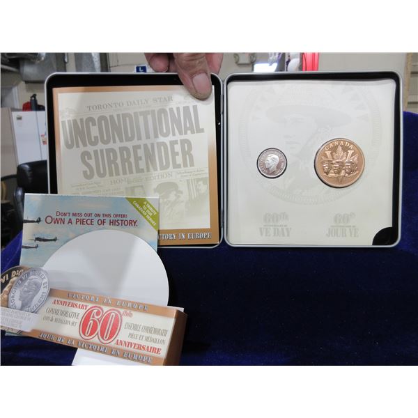 Victory in Europe 60th Anniversary Commemorative Coin & Medallion Set