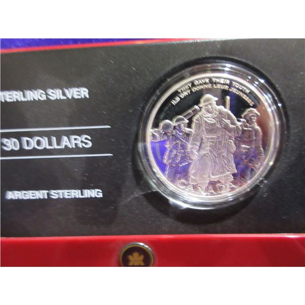 2006 $30.00 Sterling Silver Coin - National War Memorial