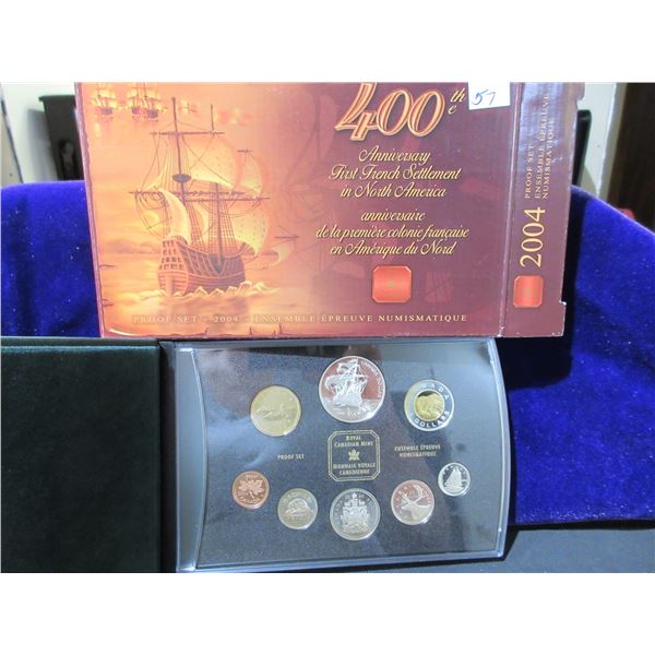 2004 Proof Set - 400th Anniversary First French Settlement in North America