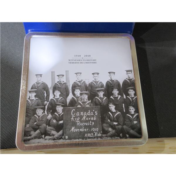 1910-2010 Canadian Navy coin and stamp set - Witness to History