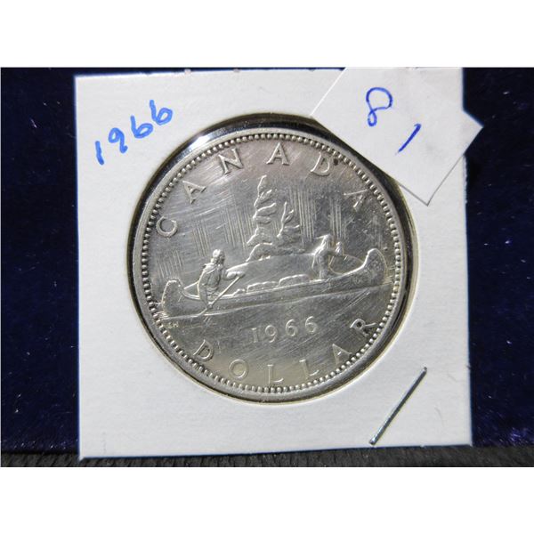 1966 silver dollar circulated
